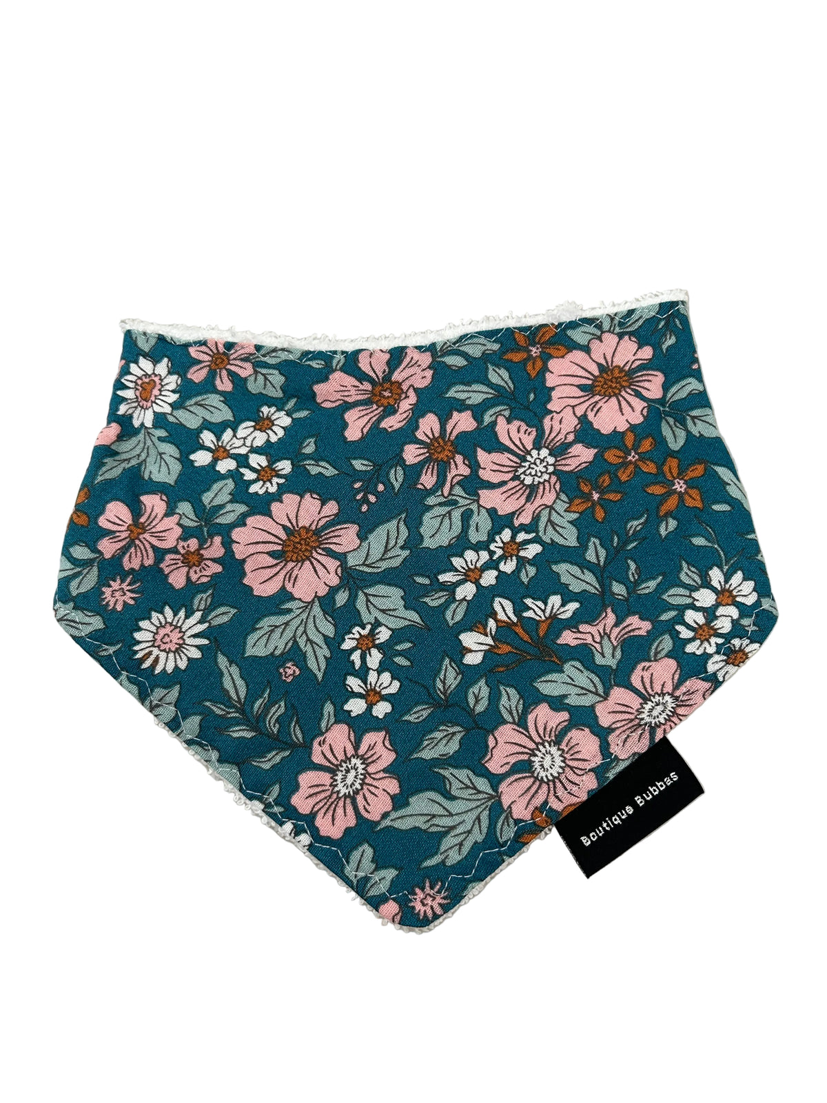 Aqua pink Bandana Dribble Bib