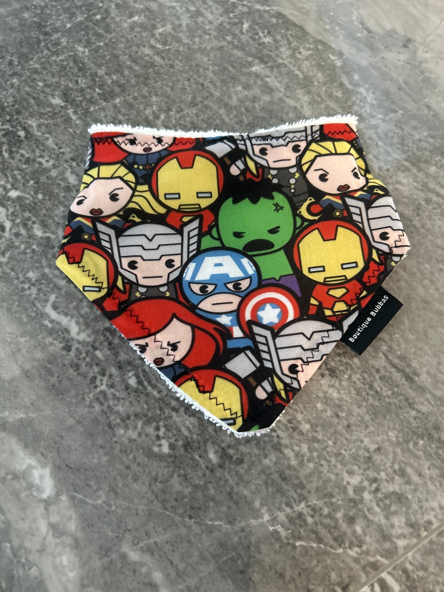 Super heros Bandana Dribble Bib
