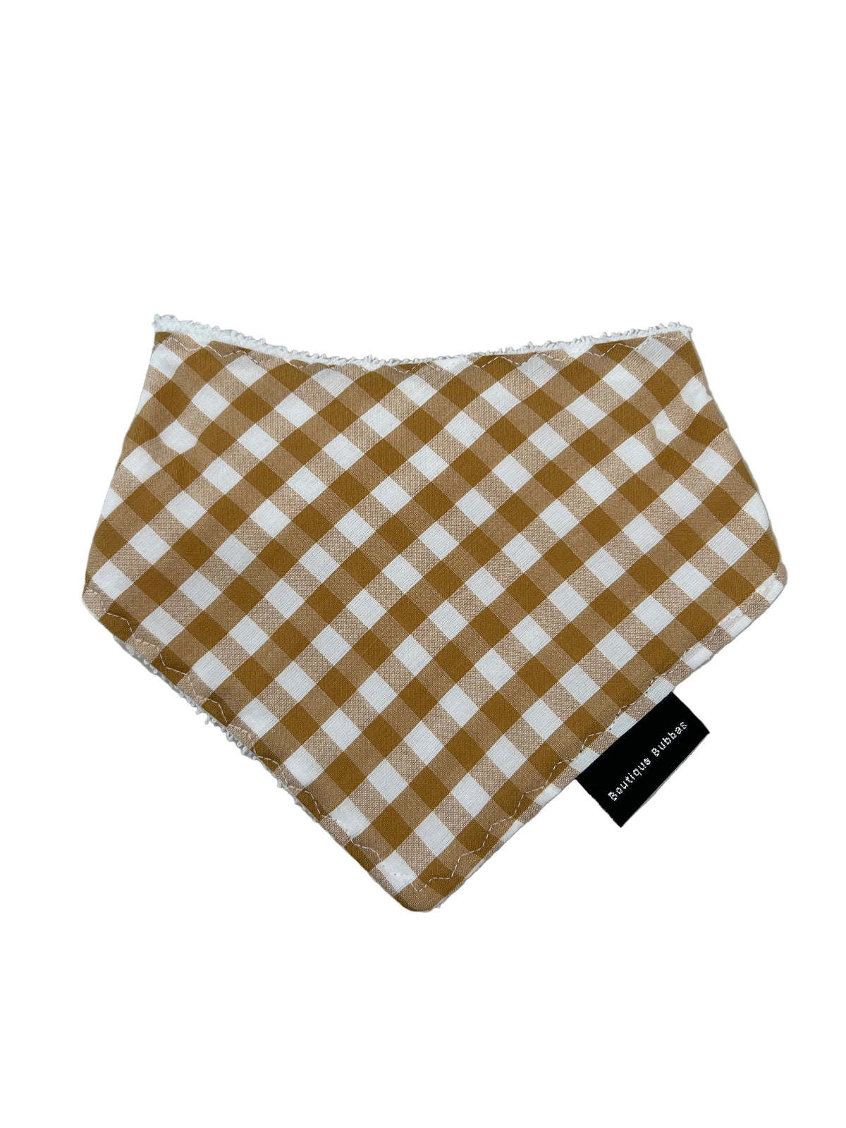 Mustard gingham Bandana Dribble Bib