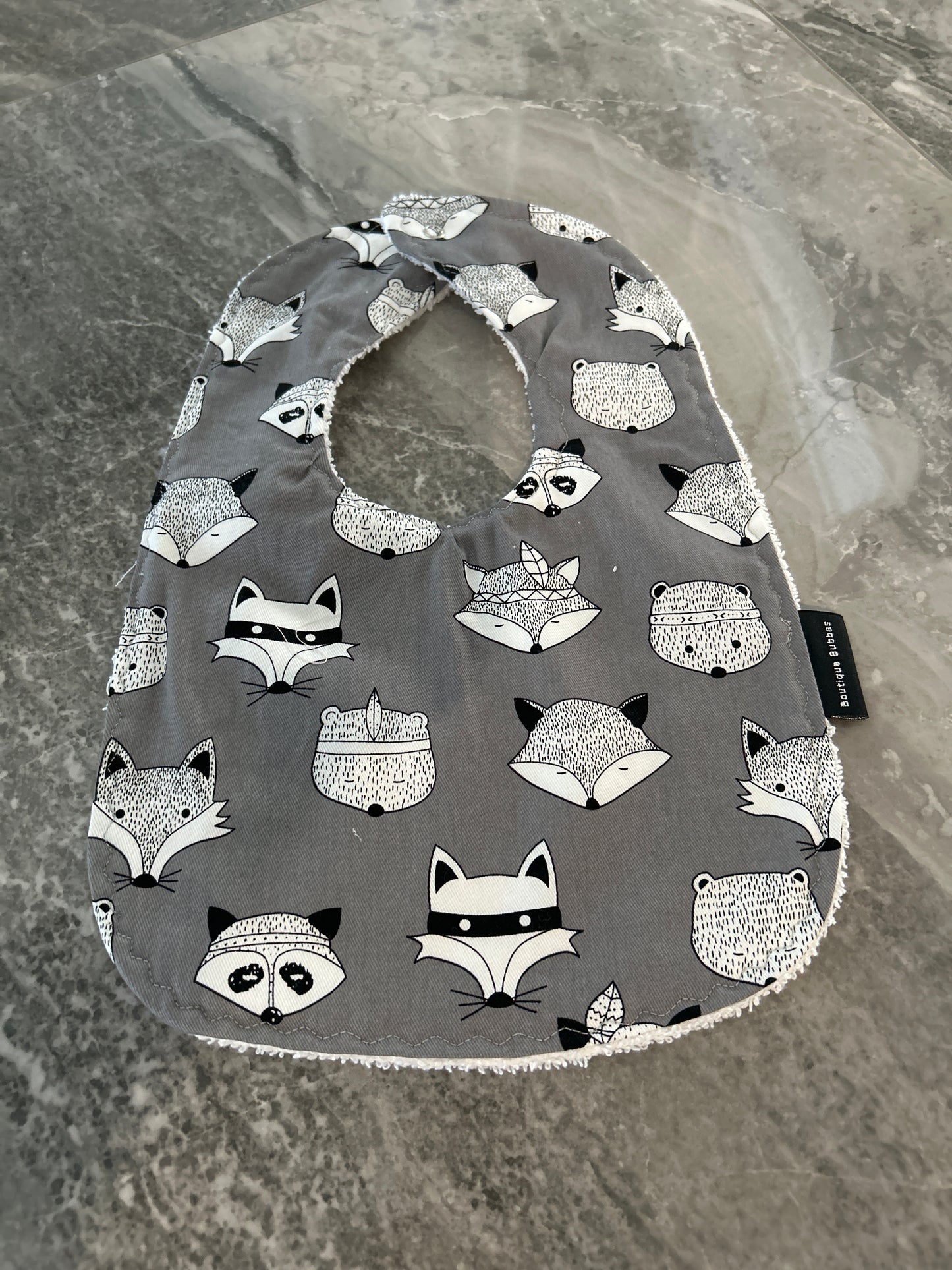 Grey Fox Traditional Feeding Bibs