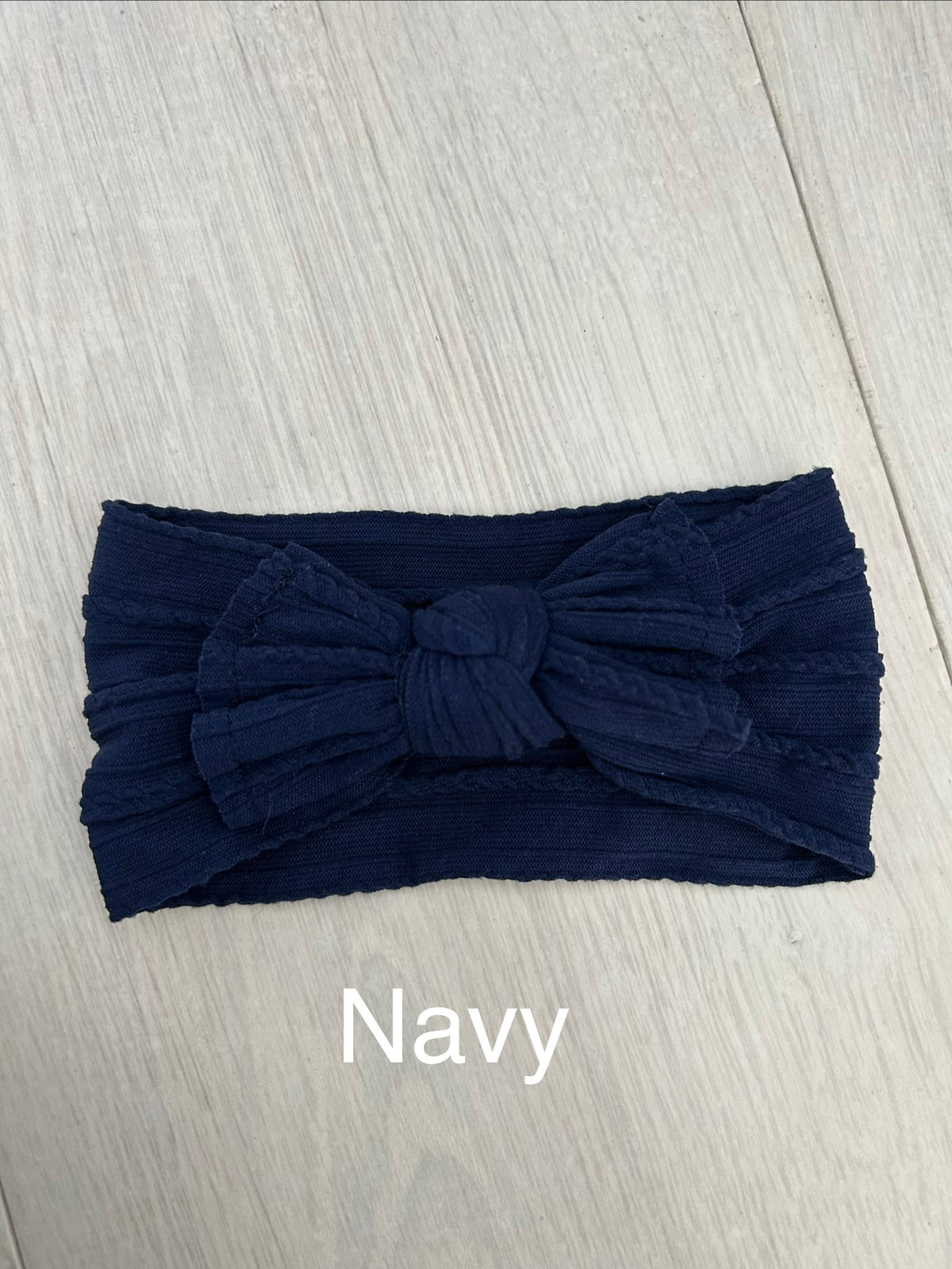 Navy Soft Nylon headbands