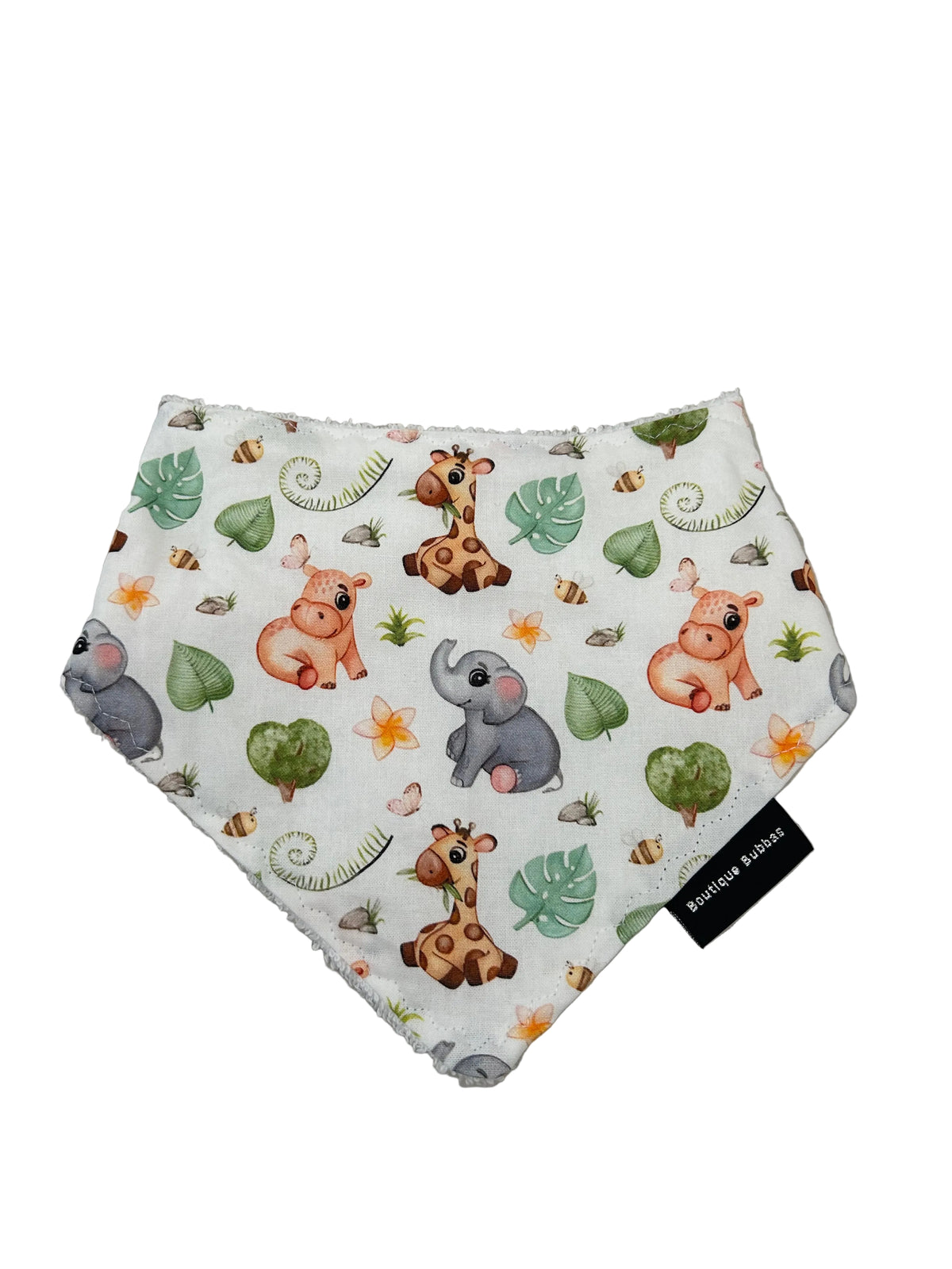 Baby Zoo Animals Bandana Dribble Bib