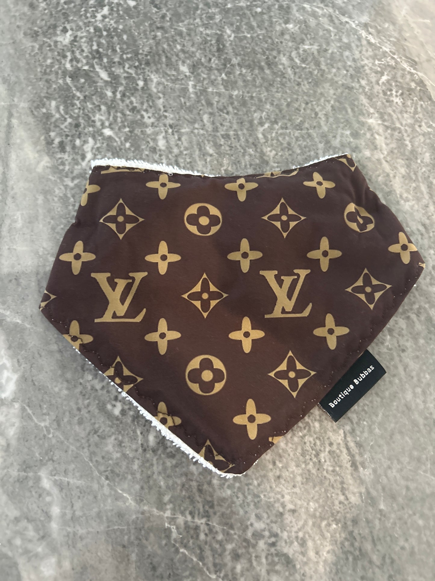 Style brown Bandana Dribble Bib