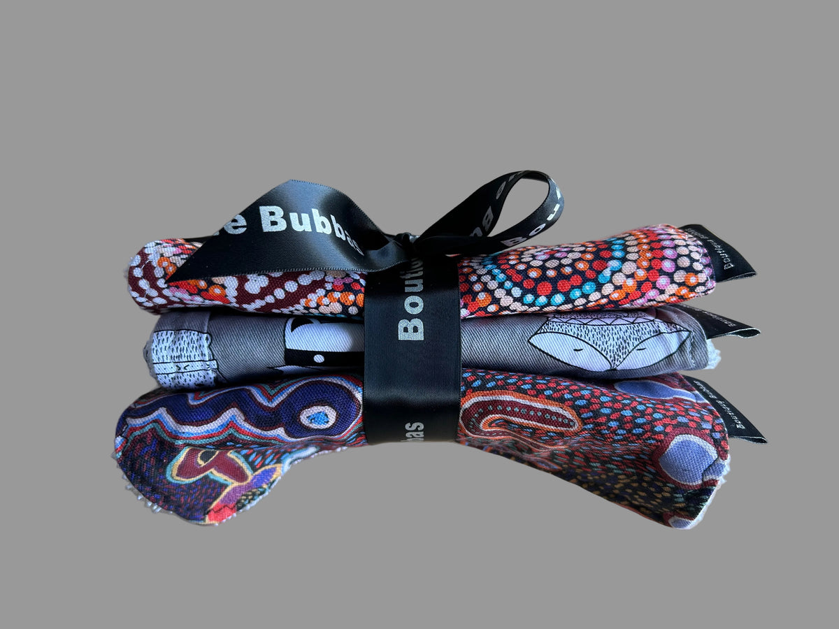 3 pack burping cloth sets