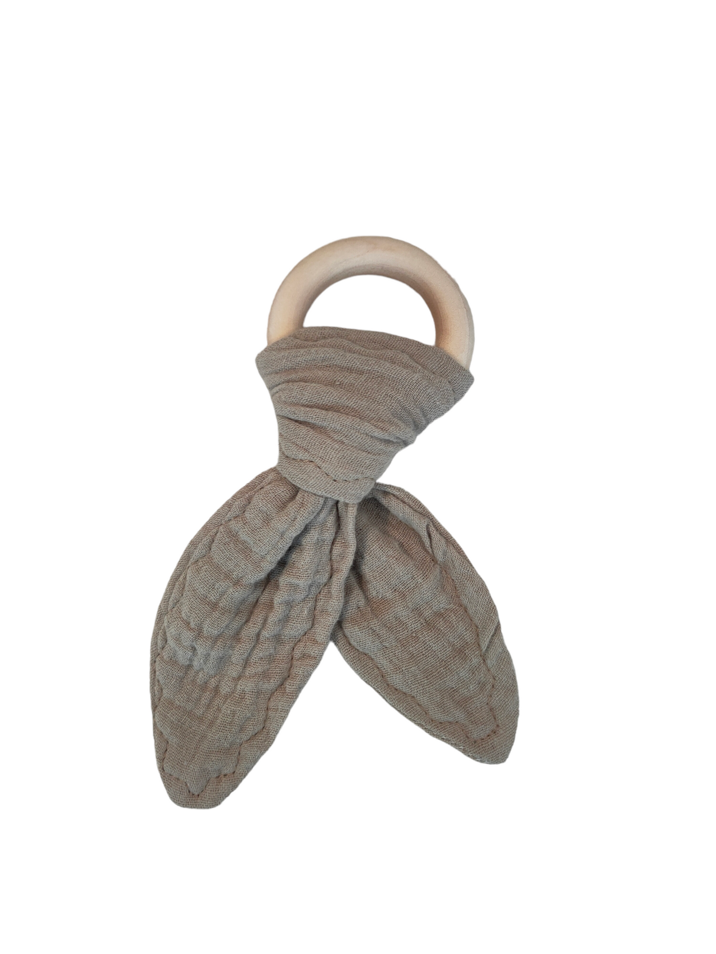 Grey Organic maple wood teething rings