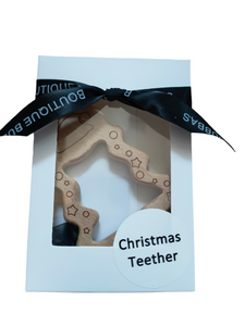 Christmas 🌲 Organic maple wood teething rings