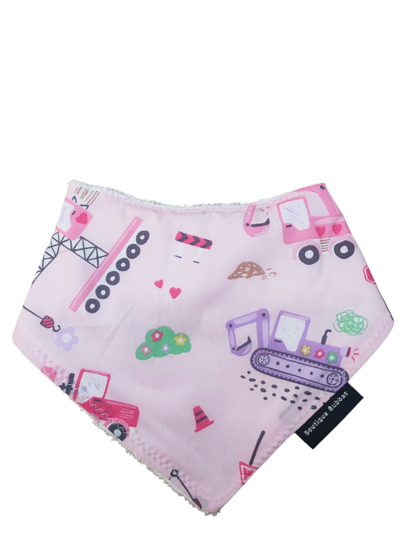 Pink Trucks Bandana Dribble Bib
