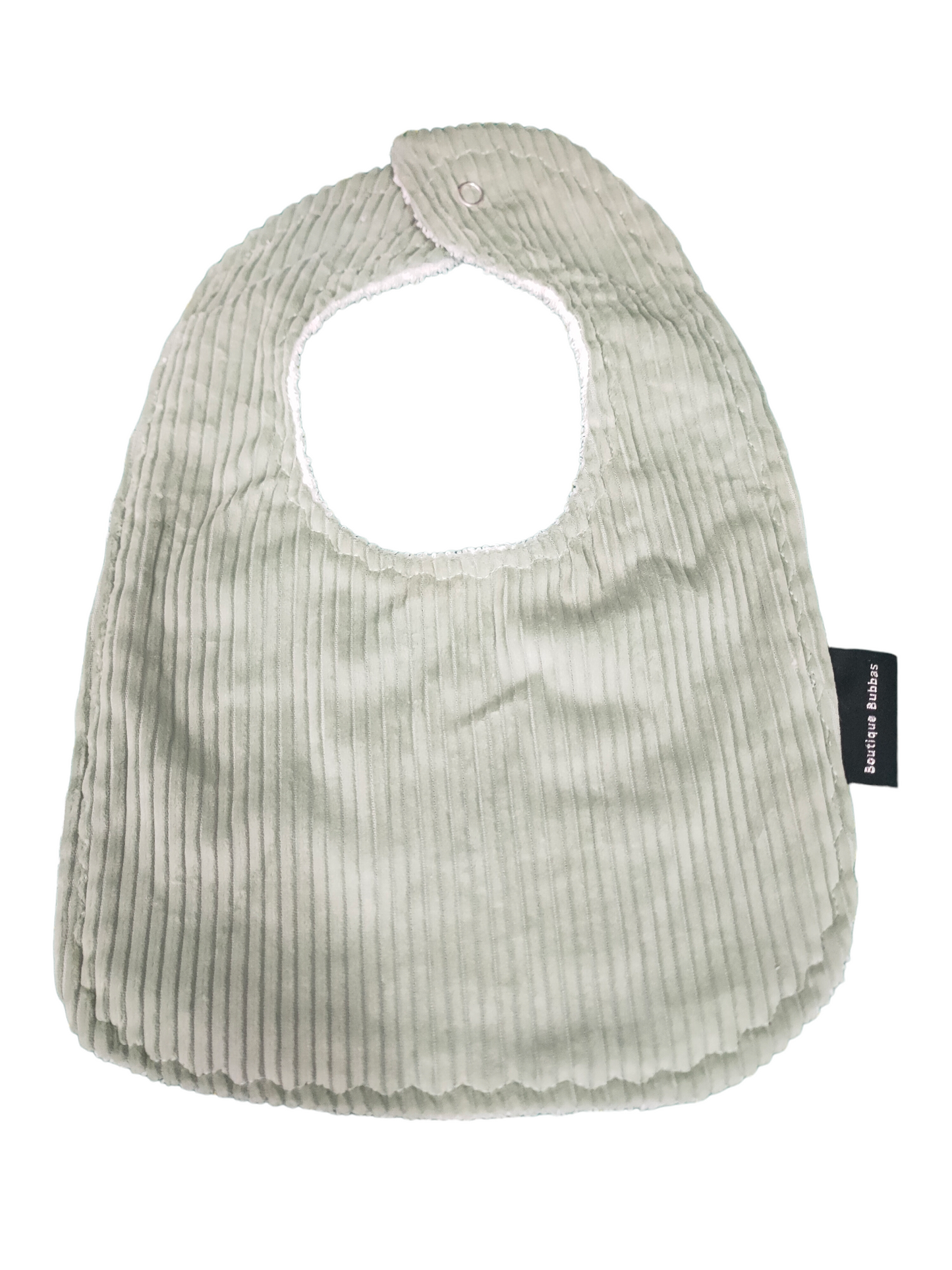 Green Corduroy Traditional Feeding Bibs