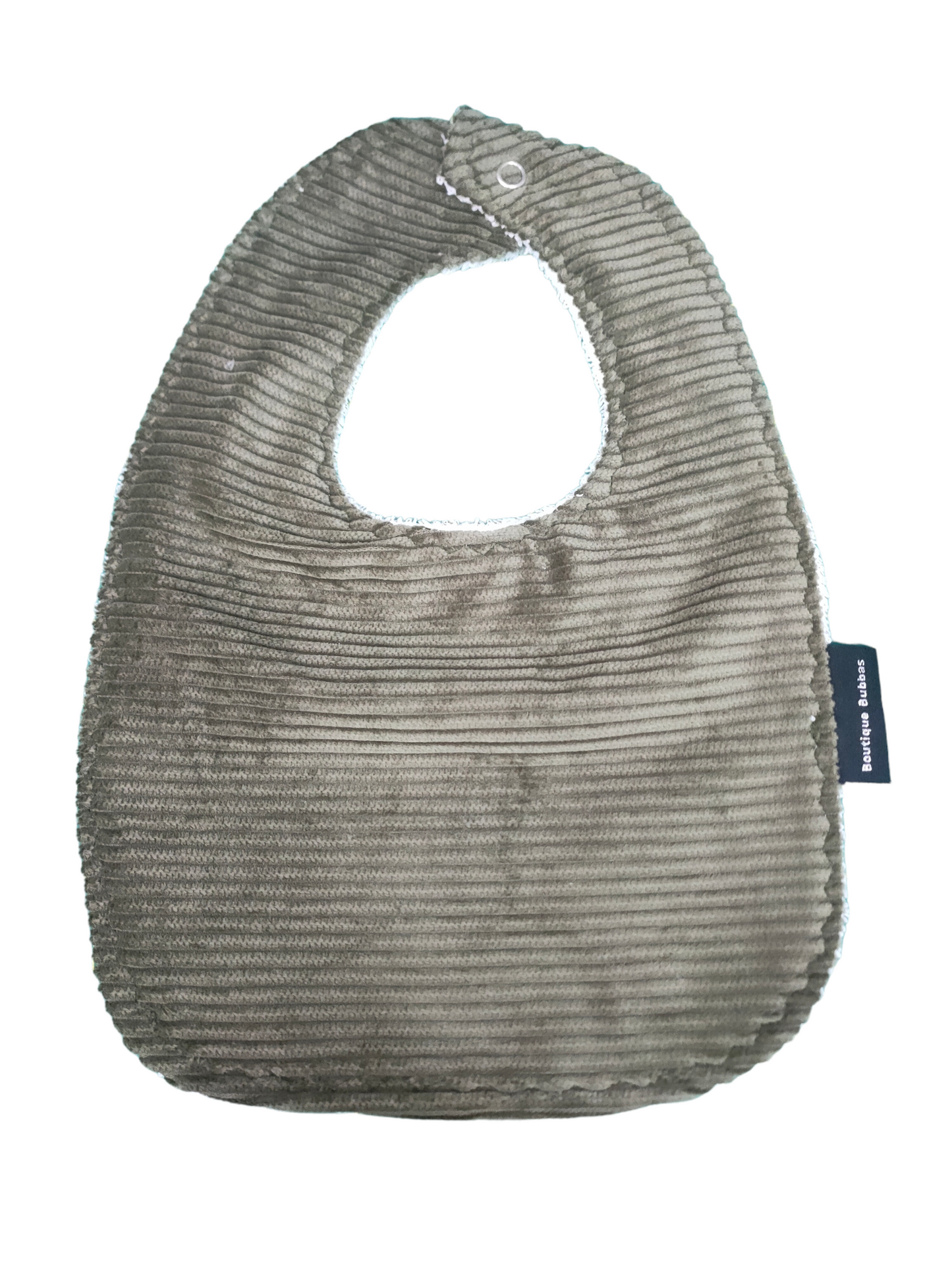 Army Green Corduroy Traditional Feeding Bibs