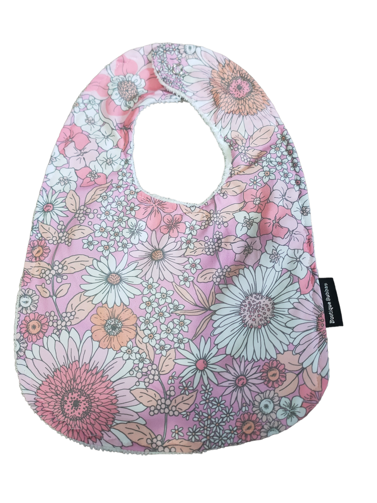 Light Pink Floral Traditional Feeding Bibs
