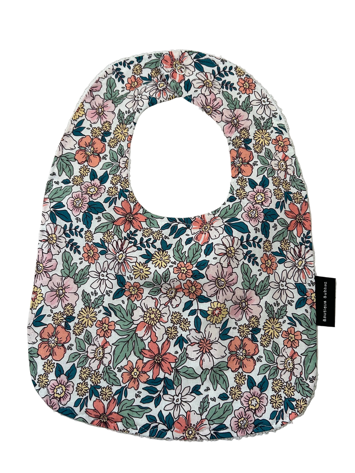 Bright Floral Traditional Feeding Bibs