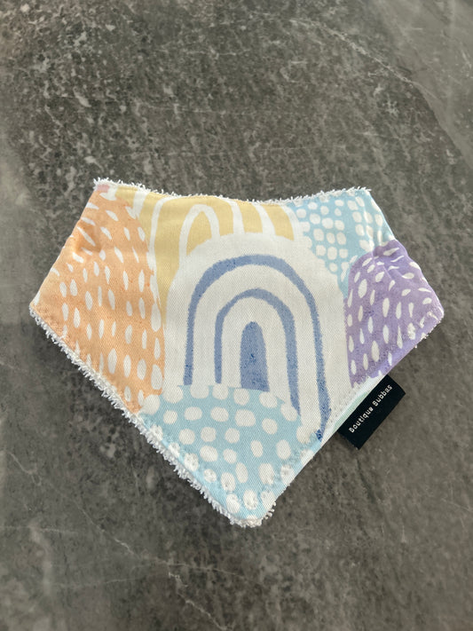 Colourful rainbow Bandana Dribble Bib