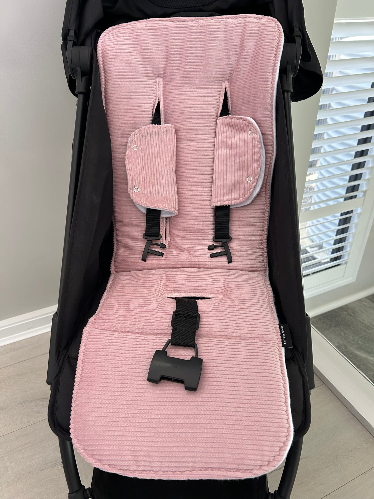 Pink Corduroy Universal pramliner set