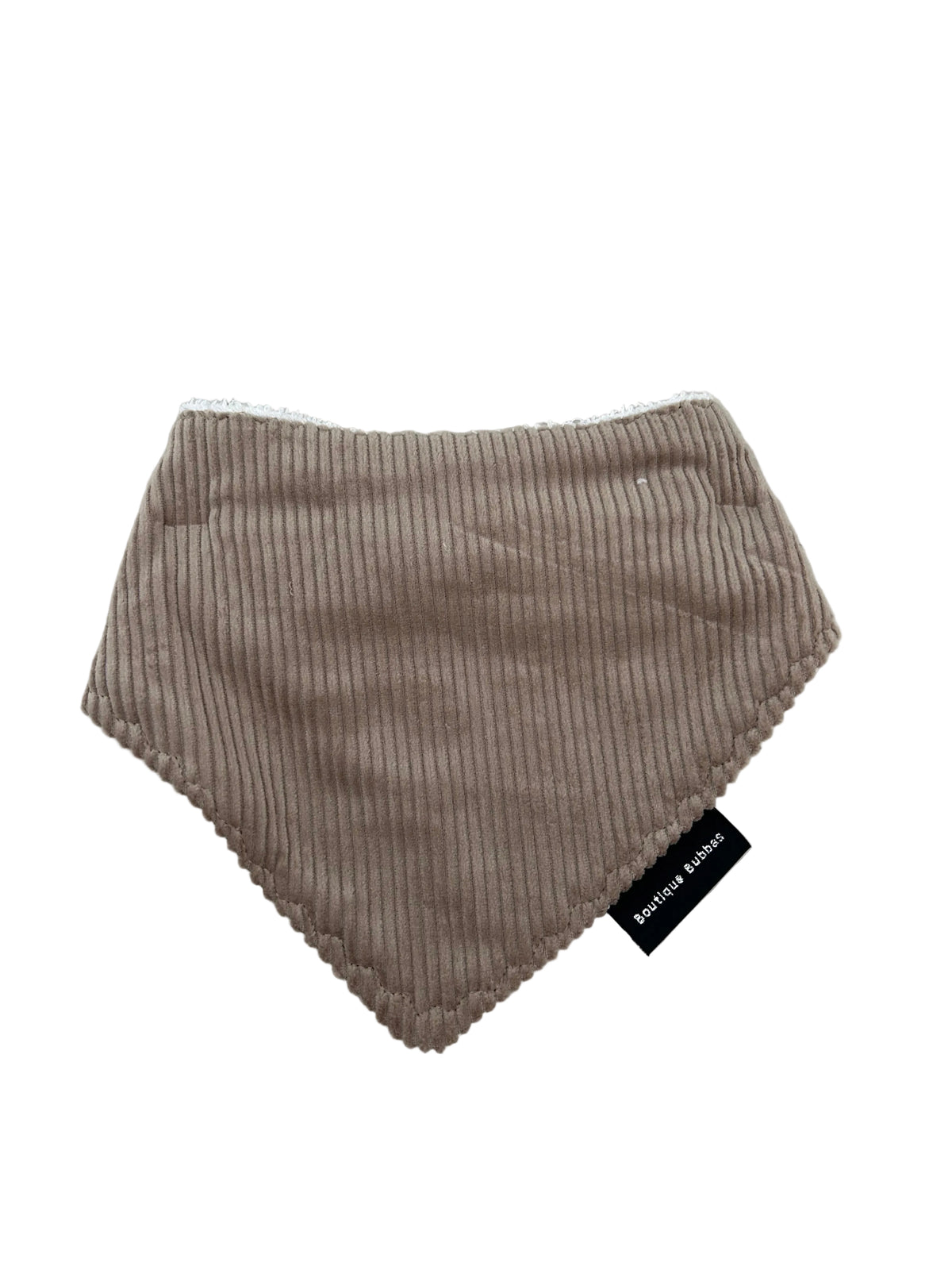 Brown corduroy Bandana Dribble Bib
