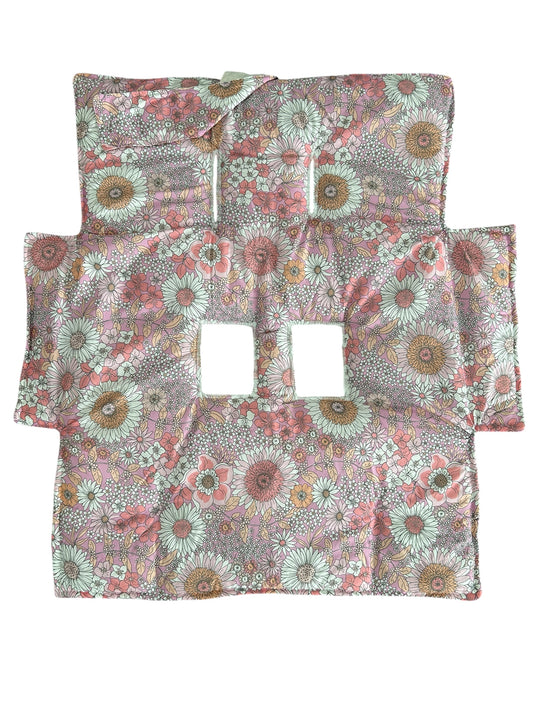 Pink Floral Trolley Liner