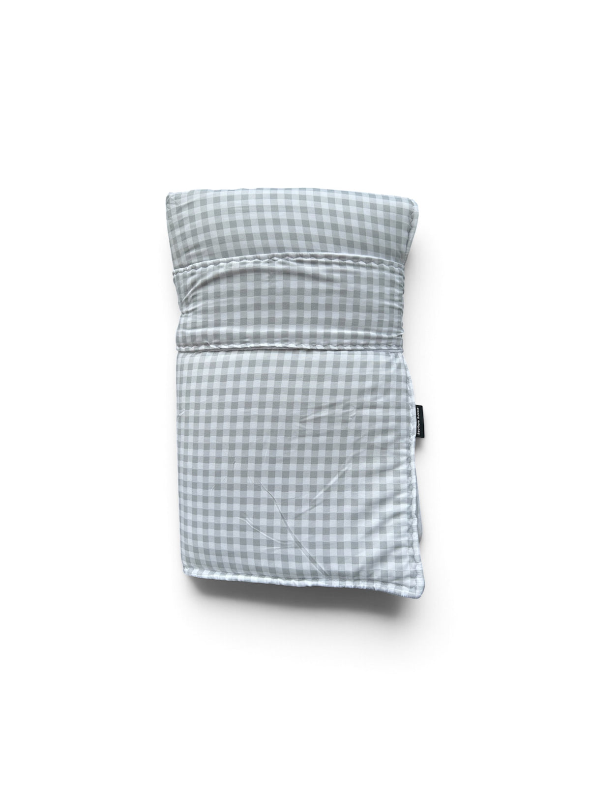 Grey Gingham travel play mat