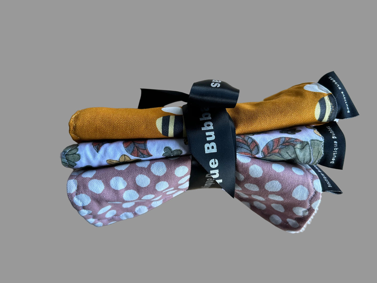 3 pack burping cloth sets