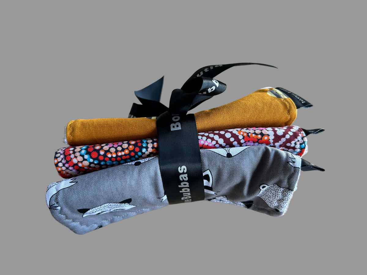 3 pack burping cloth sets