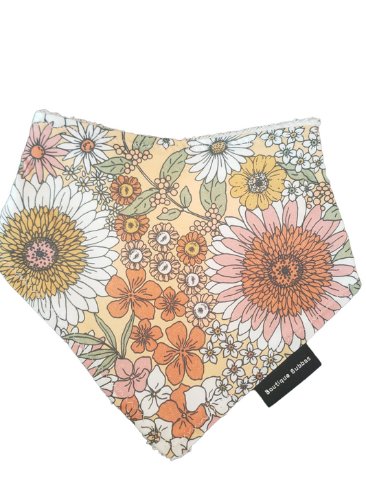 Vintage flower Bandana Dribble Bib