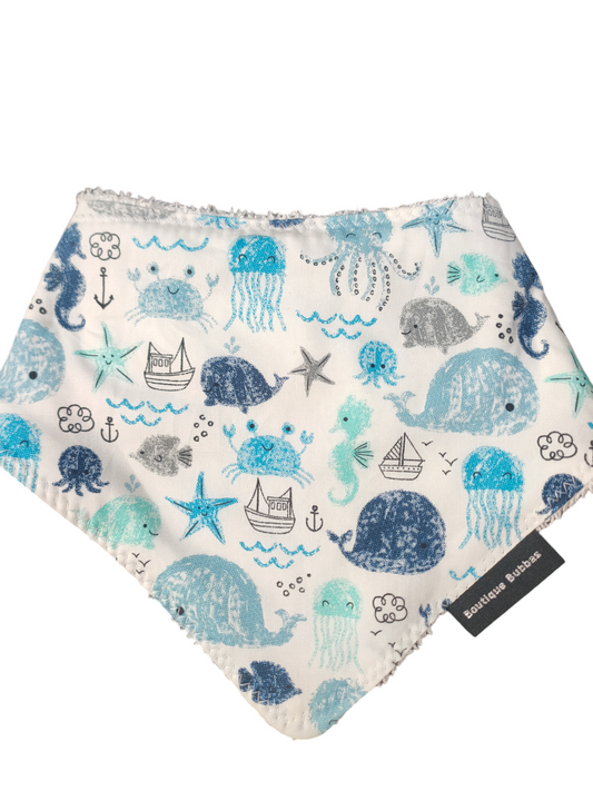 Under the sea Bandana Dribble Bib