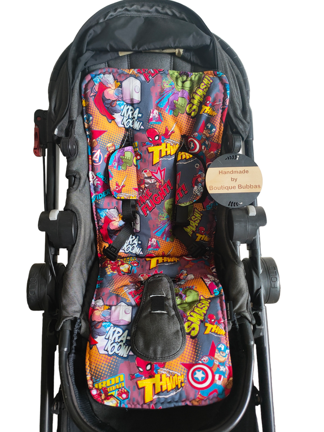 Super hero Universal pramliner set Boutiquebubbas