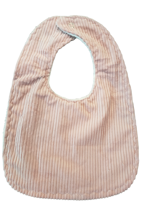 Pink Corduroy Traditional Feeding Bibs