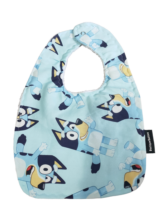Bluey blue Traditional Feeding Bibs