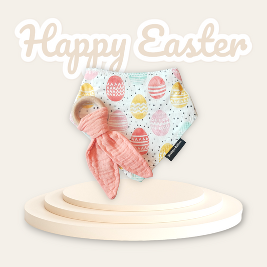 Easter bib teether set